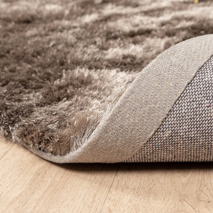 Hochflor Teppich - Glorious Silber Grau - 6