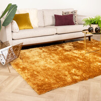 Hochflor Teppich - Glorious Gold Gelb