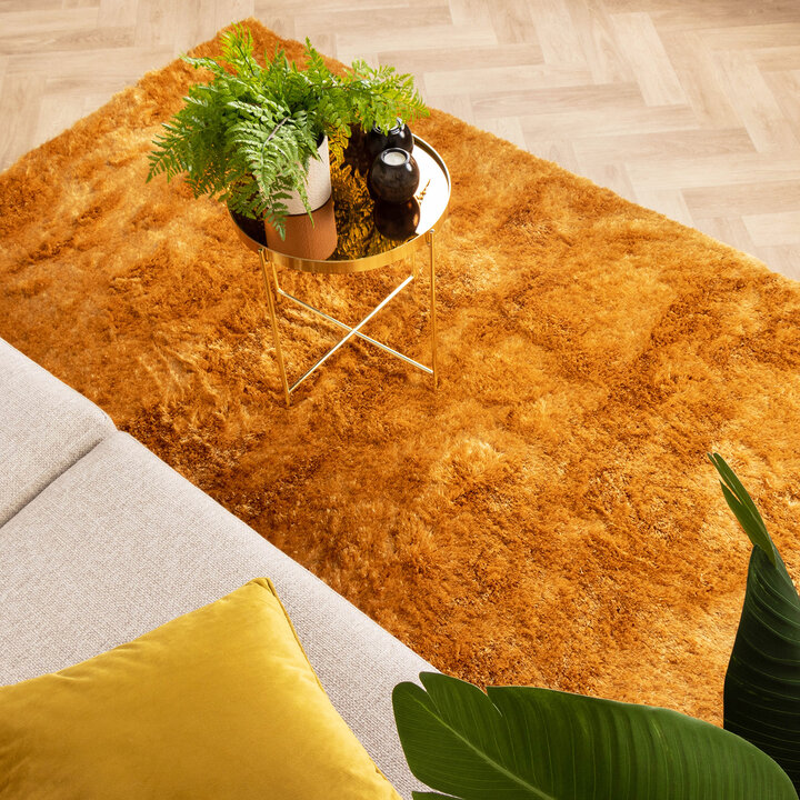 Hochflor Teppich - Glorious Gold Gelb - 3