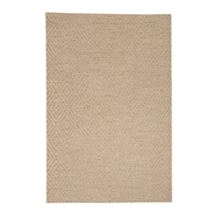 In- & Outdoor Jute Teppich - Fora Tile Natural - 1