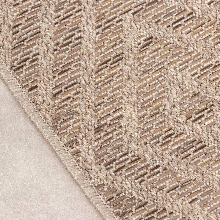 In- & Outdoor Jute Teppich - Fora Tile Natural - 4
