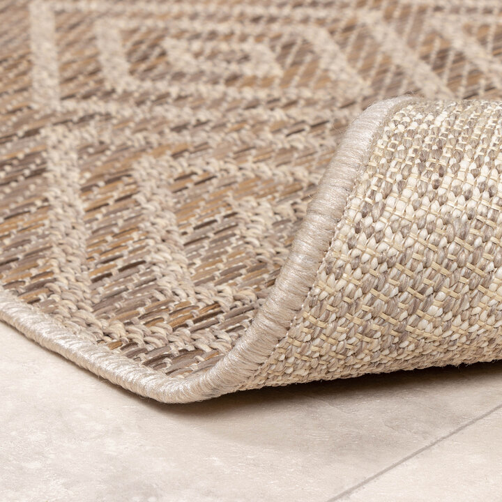In- & Outdoor Jute Teppich - Fora Tile Natural - 5