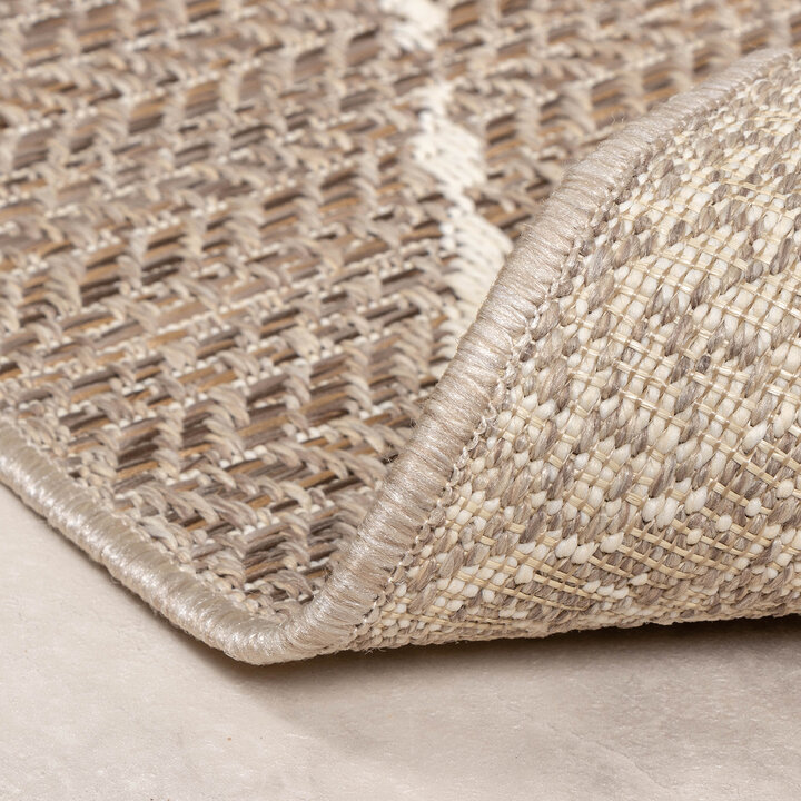 In- & Outdoor Jute Teppich - Fora Lines Natural - 5