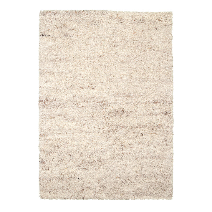 Hochflor Wollteppich - Royal Creme Meliert - 1