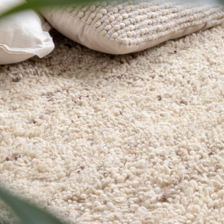 Hochflor Wollteppich - Royal Creme Meliert - 3