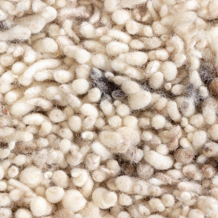 Hochflor Wollteppich - Royal Creme Meliert - 5