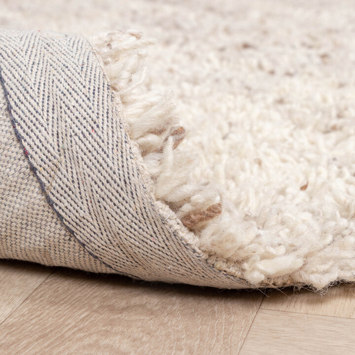 Hochflor Wollteppich - Royal Creme Meliert - 7