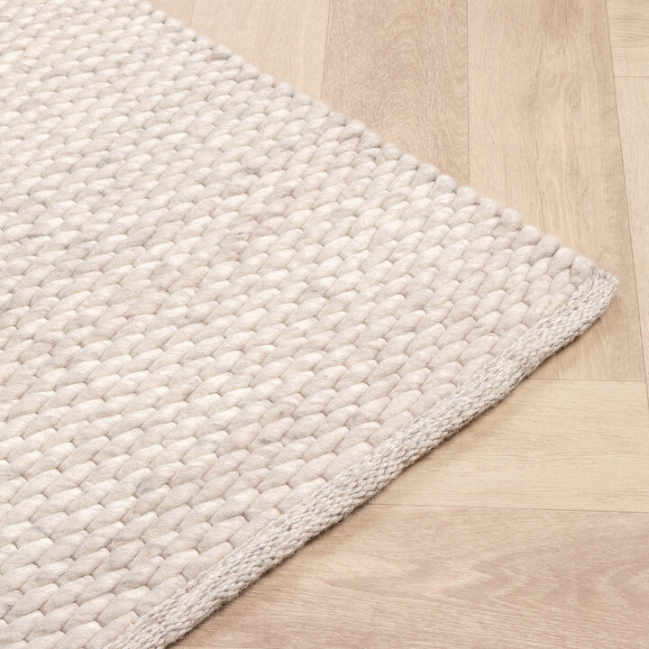Wollteppich - Brilliant Creme Weiß - 5