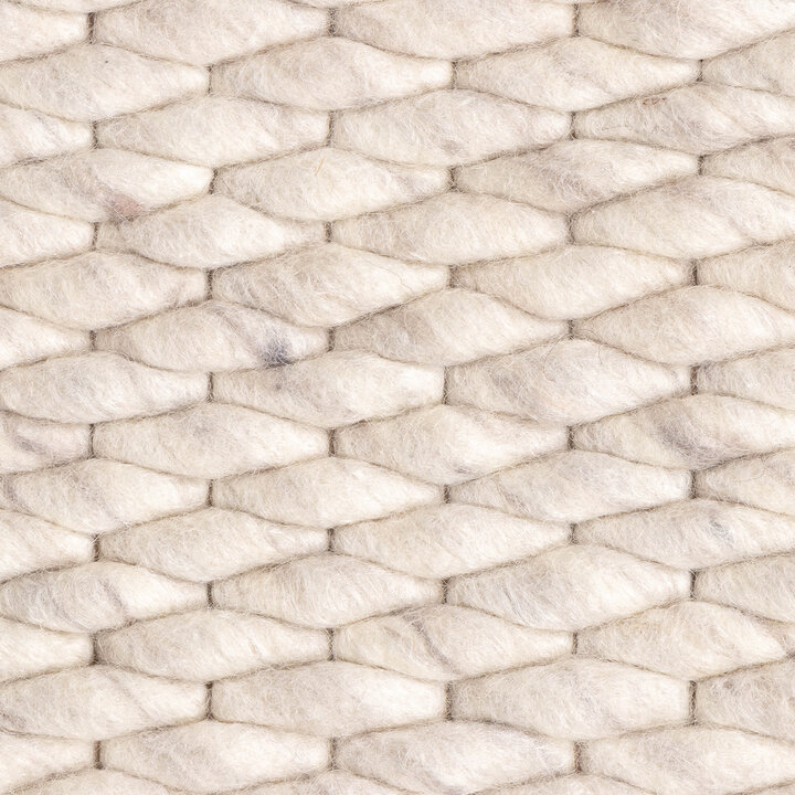 Wollteppich - Brilliant Creme Weiß - 6
