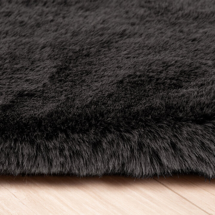 Hochflor Läufer - Comfy Supreme Schwarz - 3