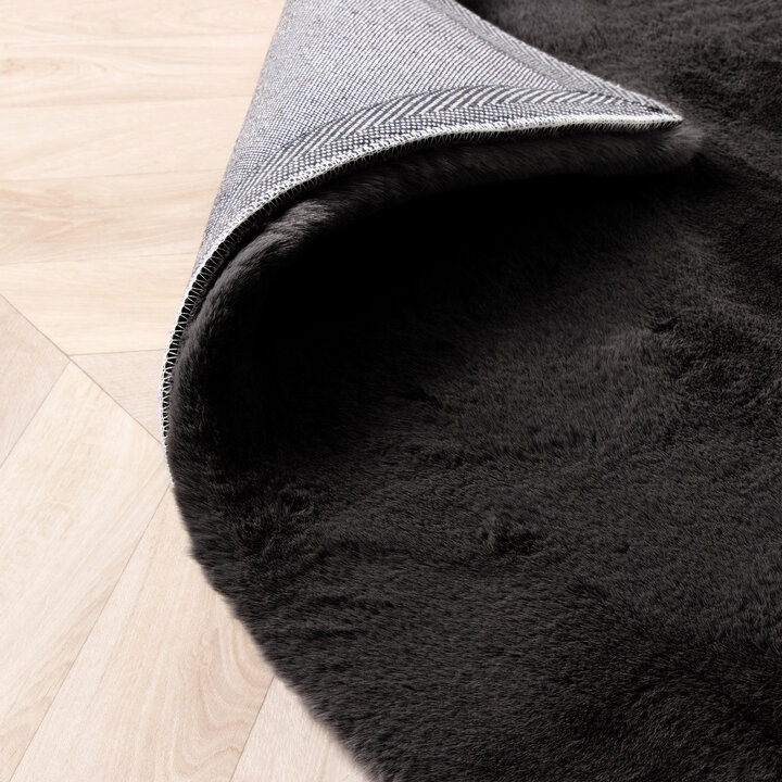 Hochflor Läufer - Comfy Supreme Schwarz - 5