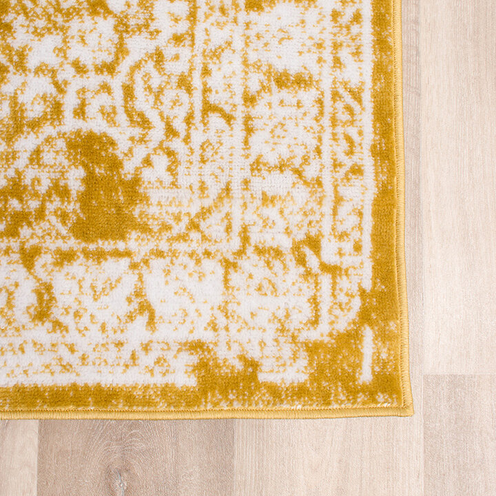Teppich Vintage - Adore Medaillon Gelb - 4
