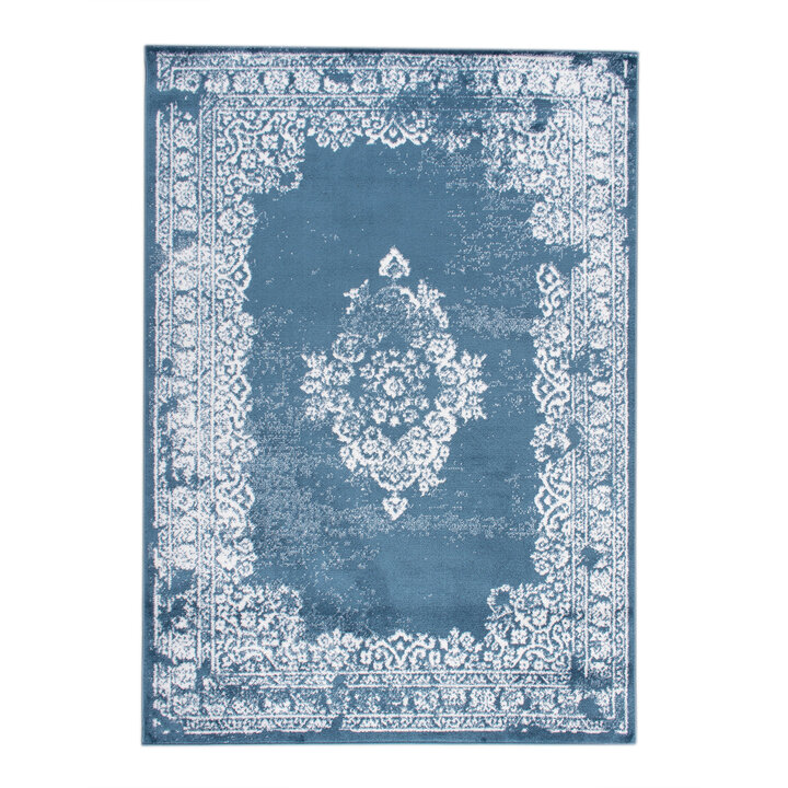 Teppich Vintage - Adore Medaillon Blau - 1