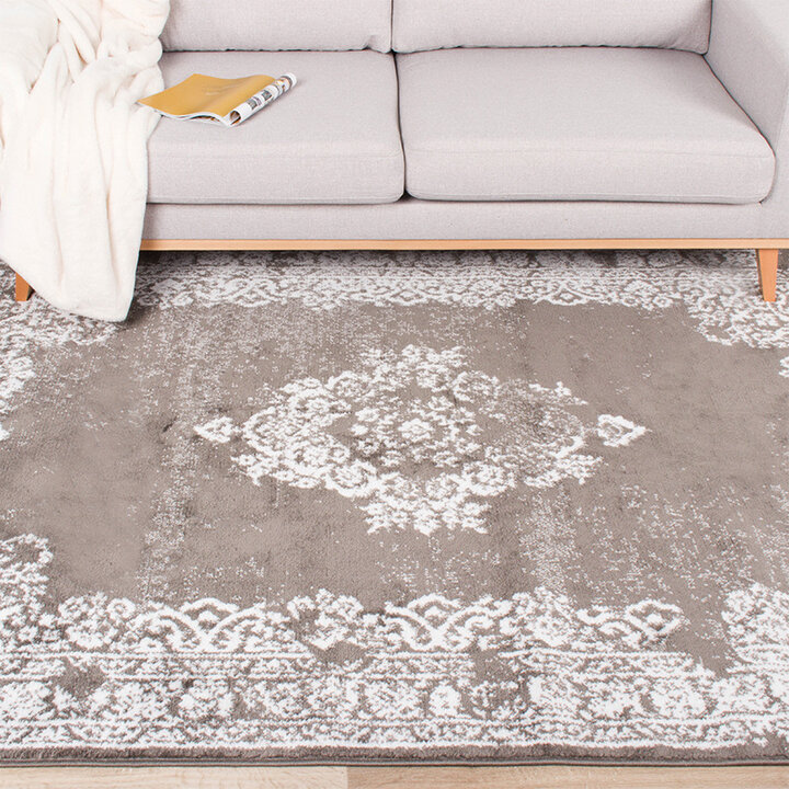 Teppich Vintage - Adore Medaillon Taupe Grau - 2