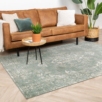 Teppich Vintage - Spring Ethnic Grün Creme 