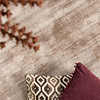 Viskose Teppich Rund - Pearl Taupe 