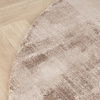 Viskose Teppich Rund - Pearl Taupe 