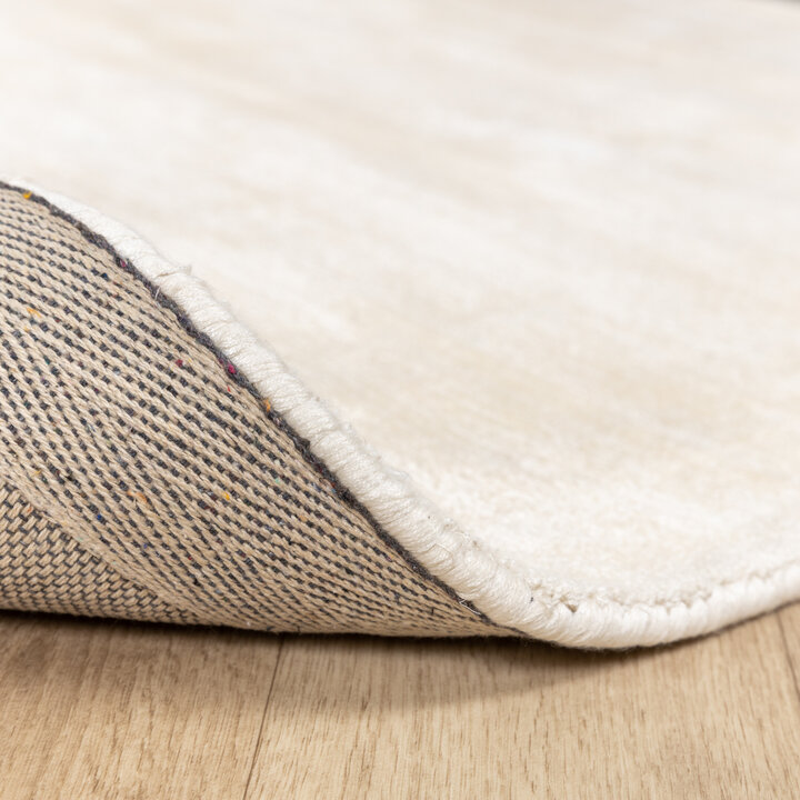 Viskose Teppich Rund - Pearl Creme - 3