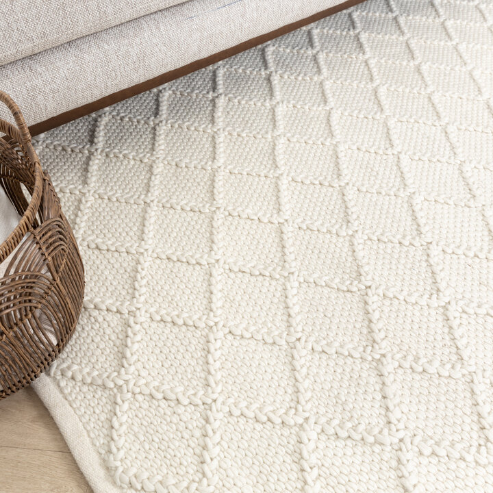 Wollteppich - Knit Creme - 4