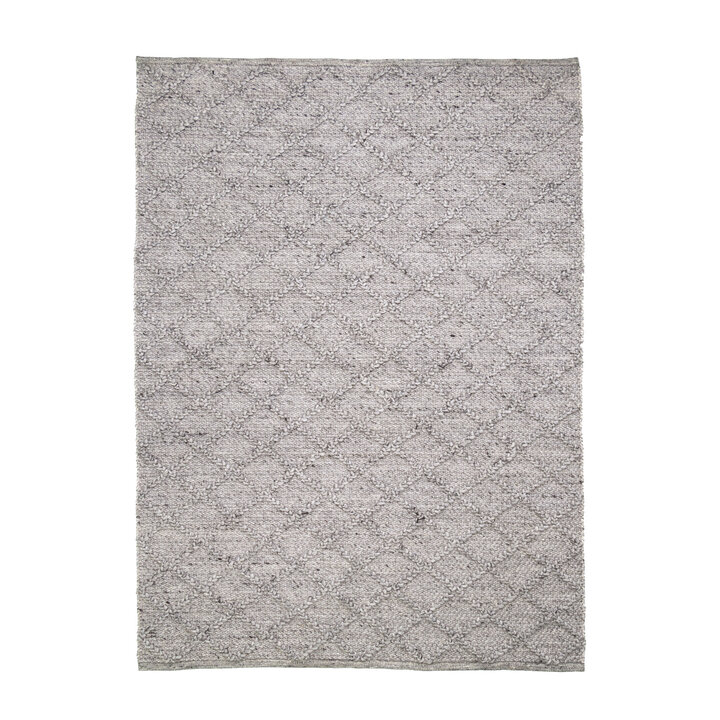 Wollteppich - Knit Grau - 1