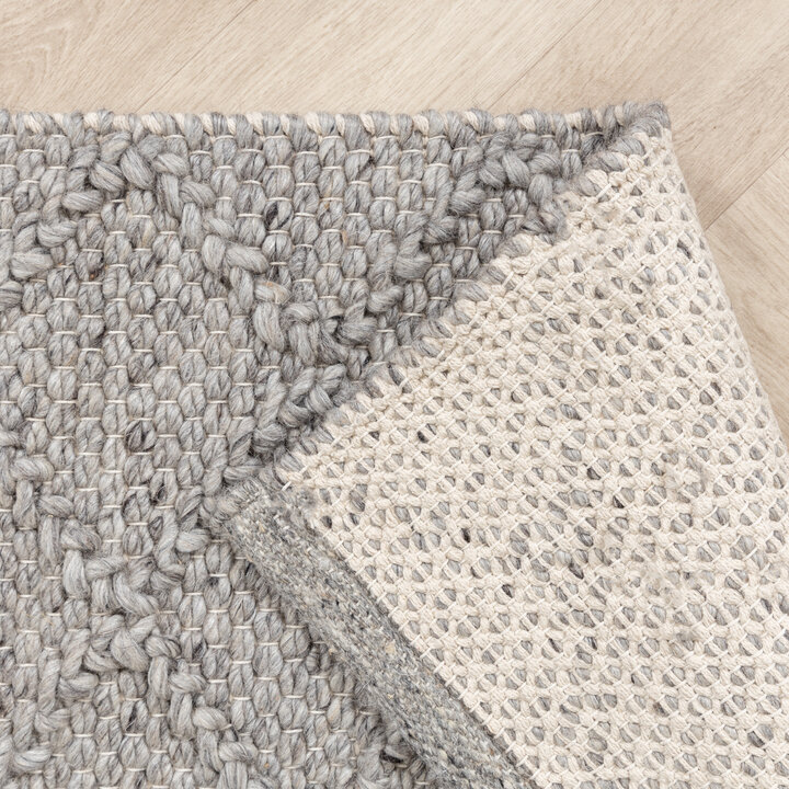 Wollteppich - Knit Grau - 6