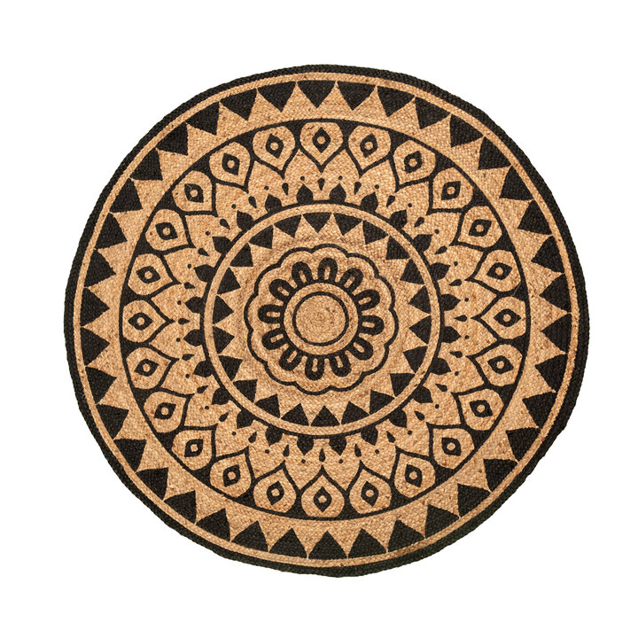 Jute Teppich Rund - Henna Ayda Natur - 1