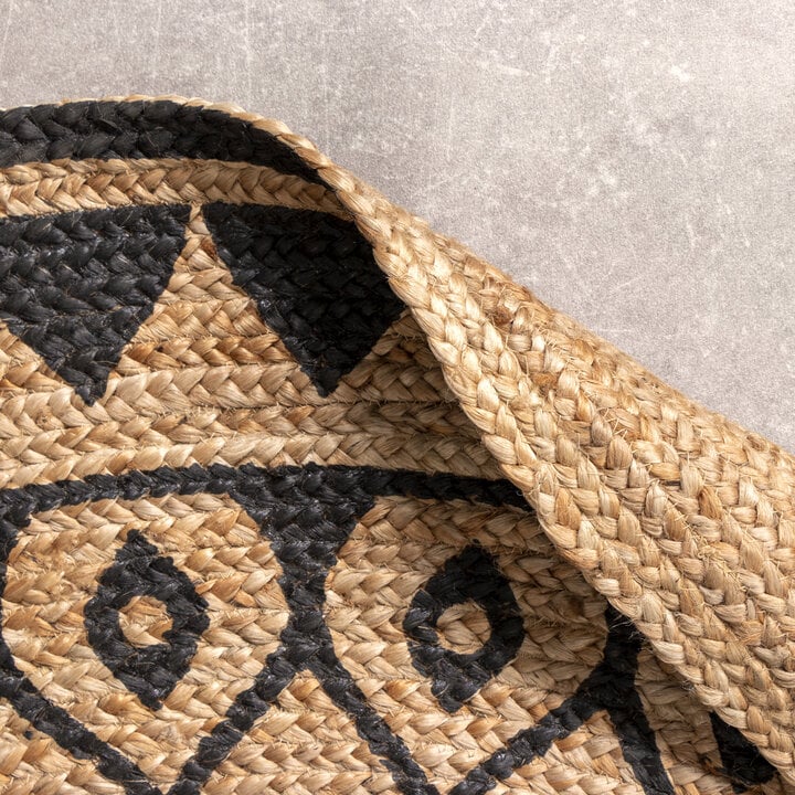 Jute Teppich Rund - Henna Ayda Natur - 4