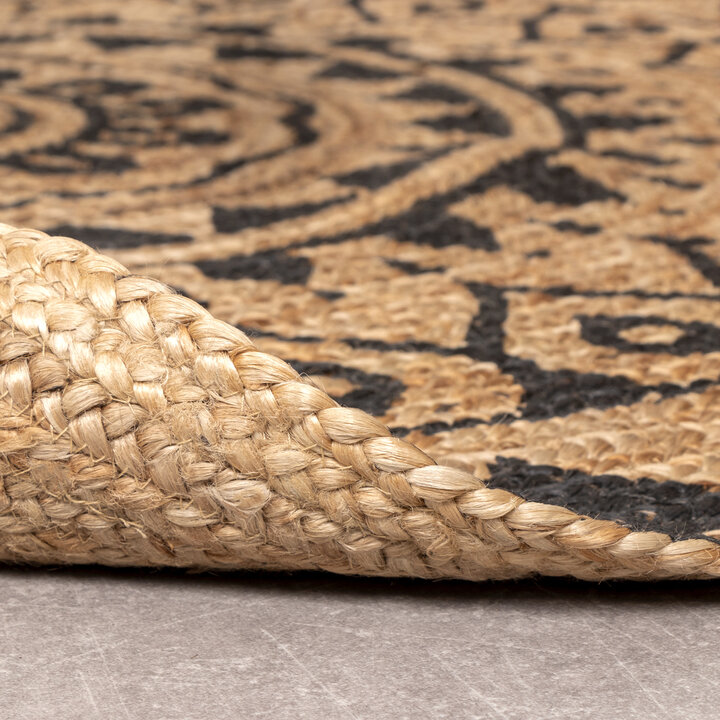 Jute Teppich Rund - Henna Ayda Natur - 5