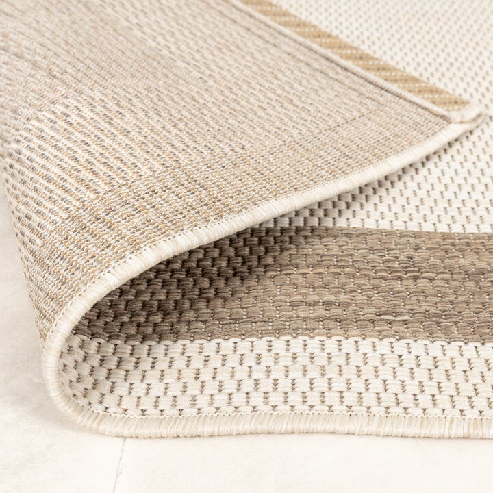 In- & Outdoor Jute Teppich - Nomad Edge Creme - 6