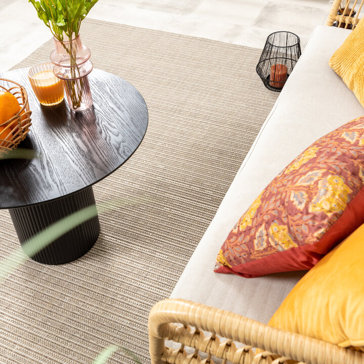 In- & Outdoor Jute Teppich - Nomad Melange Creme - 3
