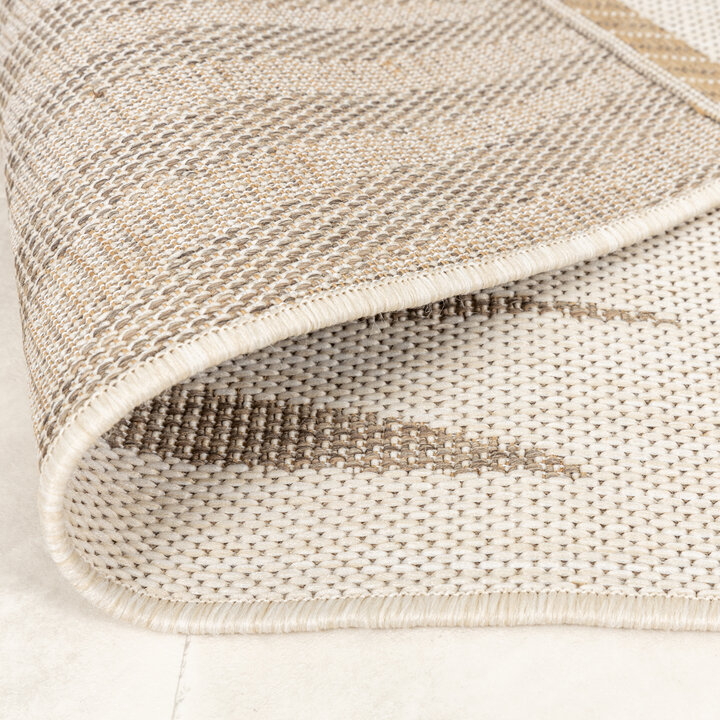 In- & Outdoor Jute Teppich - Nomad Leaves Creme - 6