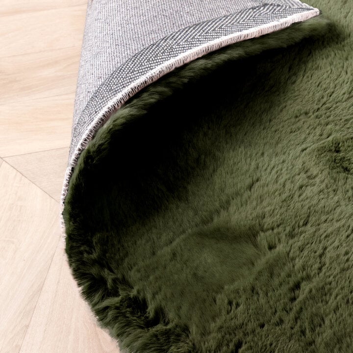 Hochflor - | Teppich Volero fluffy - Herrlich Comfy Grün