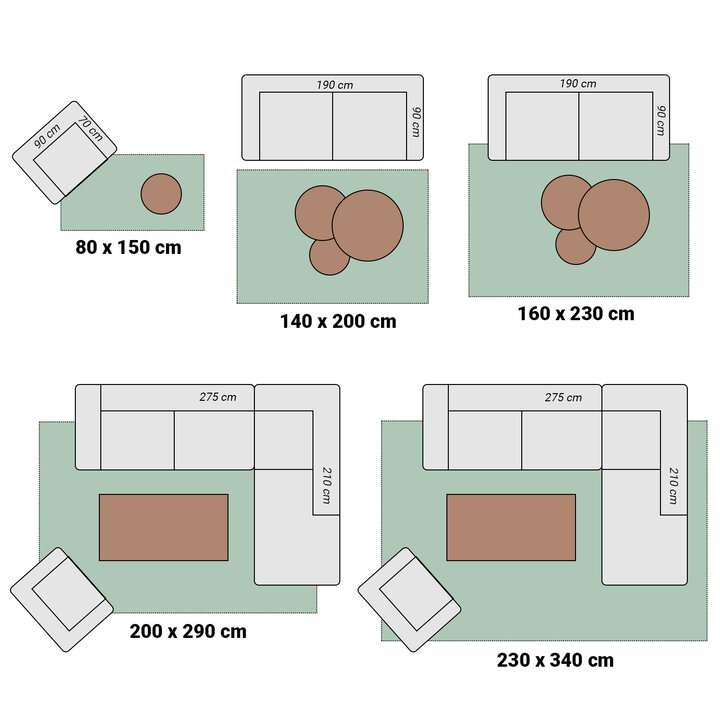 Hochflor Teppich - Comfy Supreme Grün - 7