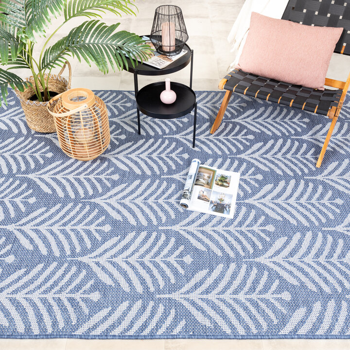 In- & Outdoor Teppich - Summer Leaves Blau - 3