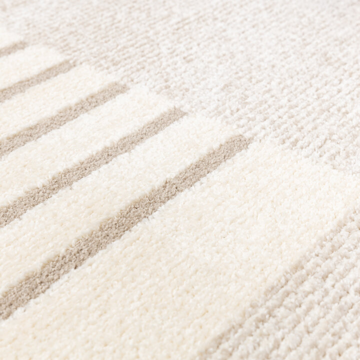Hochflor Teppich - Serene Shapes Creme - 4