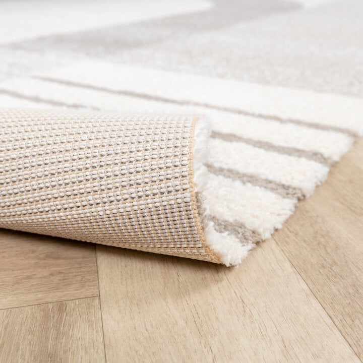 Hochflor Teppich - Serene Shapes Creme - 7