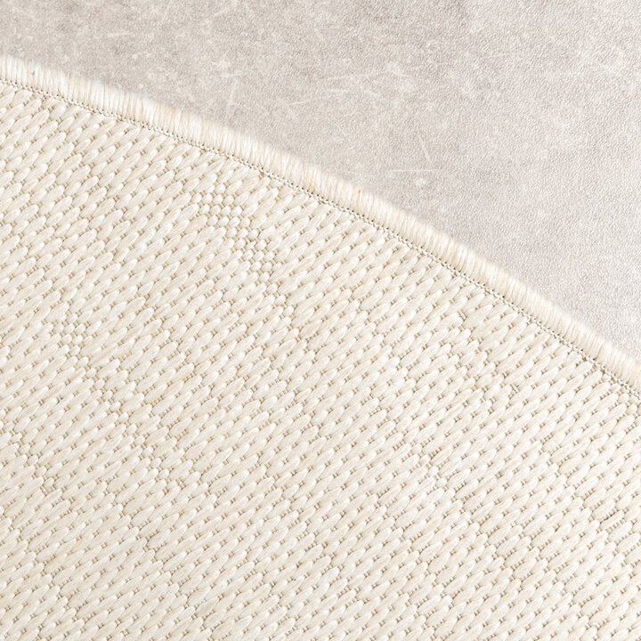 In- & Outdoor Teppich Rund - Malta Melange Creme - 5