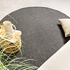 In-& Outdoor Teppich Rund - Malta Melange Schwarz