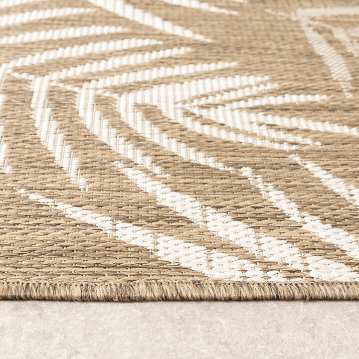 In-& Outdoor Teppich - Malta Leaves Natur - 5