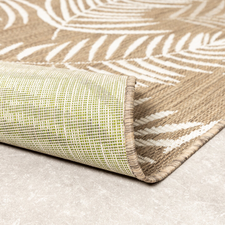 In-& Outdoor Teppich - Malta Leaves Natur - 6