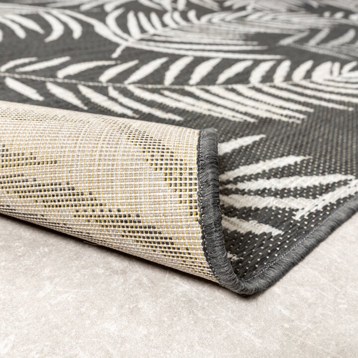 In-& Outdoor Teppich - Malta Leaves Schwarz - 6