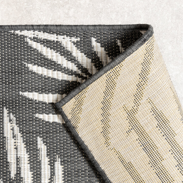 In-& Outdoor Teppich - Malta Leaves Schwarz - 7