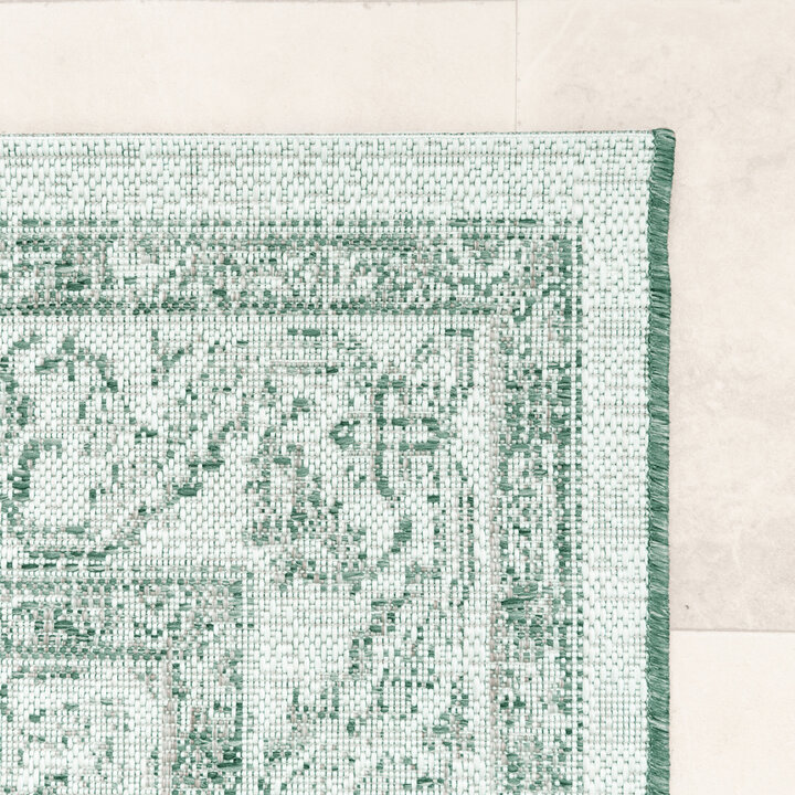 In- & Outdoor Teppich Vintage - Victoria Aztec Grün - 4