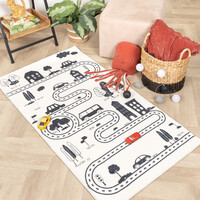 Spielteppich Auto - Dex Lane Schwarz 