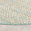 In- & Outdoor Teppich Rund - Playa Aztec Grün