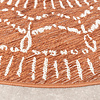 In- & Outdoor Teppich Rund - Porto Aztec Terracotta 