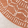 In- & Outdoor Teppich Rund - Porto Aztec Terracotta 