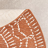 In- & Outdoor Teppich Rund - Porto Aztec Terracotta 