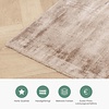Viskose Teppich Rund - Pearl Taupe 