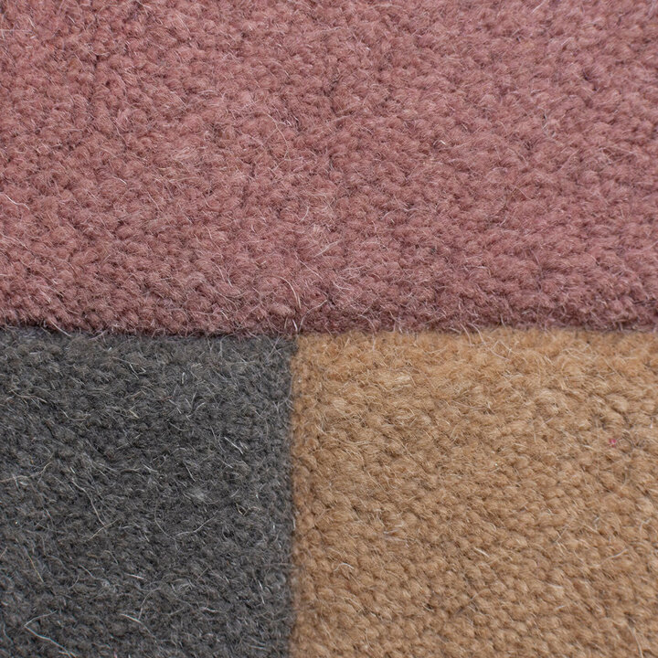 Abstrakt Teppich - Stracto Collage Rosa Beige - 2